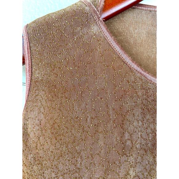 Vintage Womens Dress Sz S Forest Fairy Sparkle Glitter Stretchy Holiday Boho - Picture 5 of 14